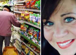 Elderly man has an accident in his pants at the store, then this woman steps in