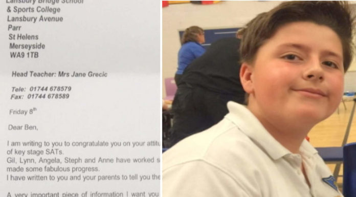 Boy fails his exams, the teacher’s letter leaves his mom in disbelief