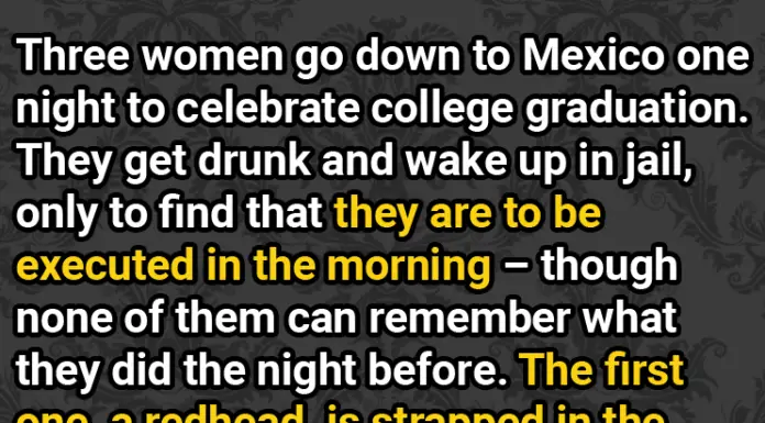 Three college graduates are strapped in an electric chair and their last words are hilarious