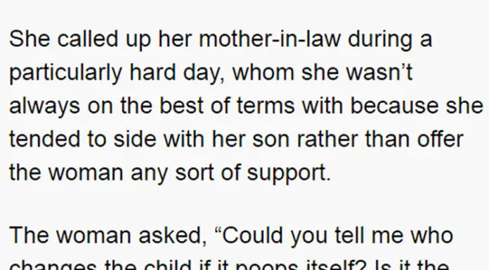 Woman has the best comeback for her rude mother-in-law…