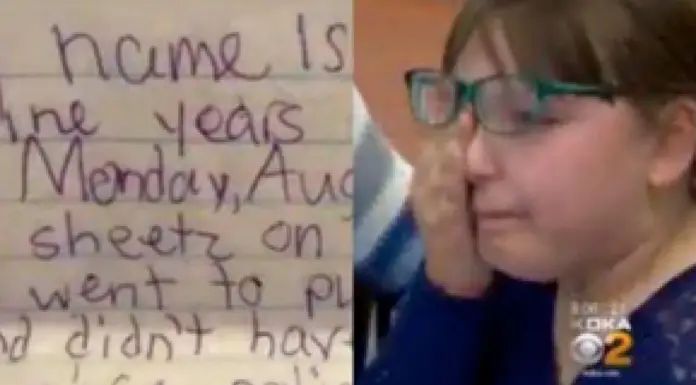 Police receive letter from 9 yr old girl, then they notice the $10 bill stuffed inside and act immediately