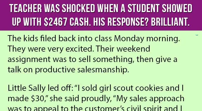 Little kid made $2,467 on a weekend assignment, but the truth…