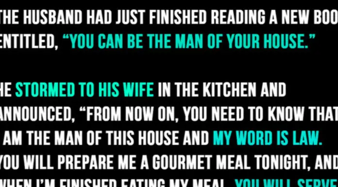 Husband Informs Wife ‘My Word Is The Law’ But She Snaps Back Brilliantly