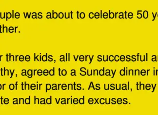 Three Siblings Gathered To Celebrate Their Parents’ Anniversary. Their Dad’s Response Was Priceless.