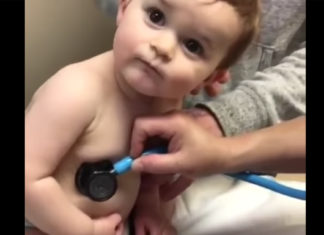 Sleepy Baby Boy Melts Nurses Heart At Appointment