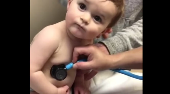 Sleepy Baby Boy Melts Nurses Heart At Appointment