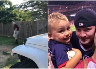 Husband spots old man and instantly jumps out of car – what camera catches has the entire internet cheering