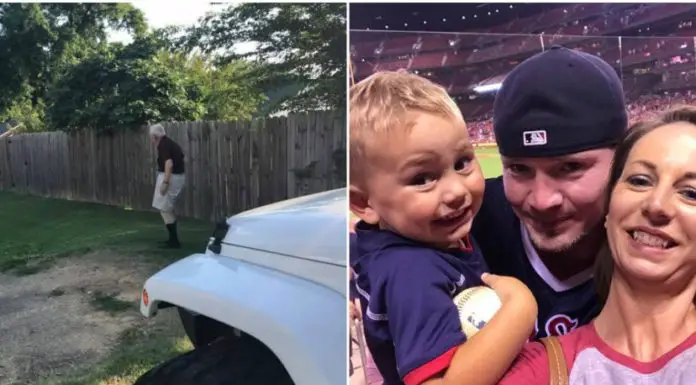 Husband spots old man and instantly jumps out of car – what camera catches has the entire internet cheering