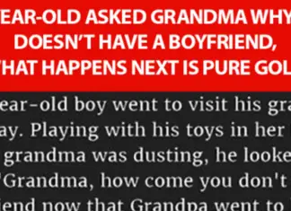 She was stunned when her 5-year-old Grandson said this at the door…