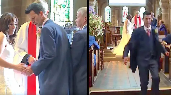 Groom Dashes Out Of The Church, Leaving Bride In Awe