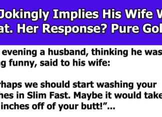 Wife Gets Her Revenge After Husband Tried To Be Funny About Her Weight