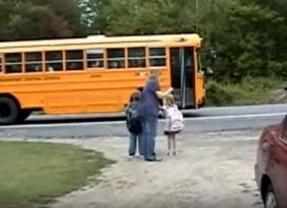Dad Films His Own Hilarious Reaction To Kids Going Off To School