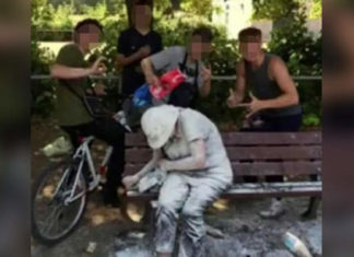 Teenagers pose for pictures after attacking disabled woman with eggs and flour – the internet is fuming