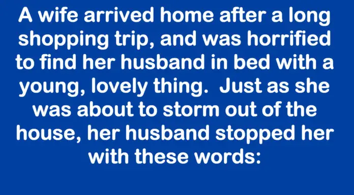 Wife caught her husband in bed with another woman, her husband’s explanation…