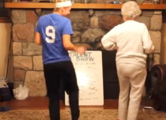 Spunky 85 Year Old Granny Puts On Best Family Talent Show Routine