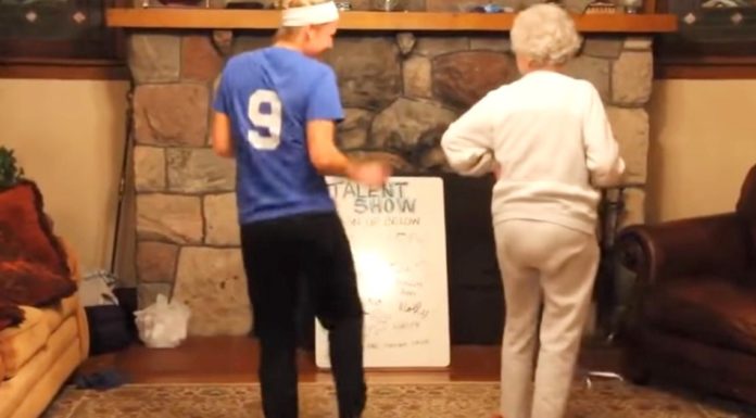 Spunky 85 Year Old Granny Puts On Best Family Talent Show Routine