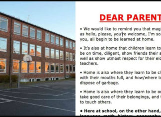 School wants parents to “teach their kids manners” – Now their poster is spreading like wildfire online