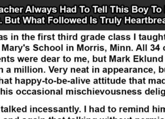 A student wouldn’t stop talking in class – years later, his teacher discovered the distressing truth