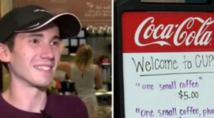 Barista is fed up with rude customers, so he decides to teach them a lesson with brutally honest sign