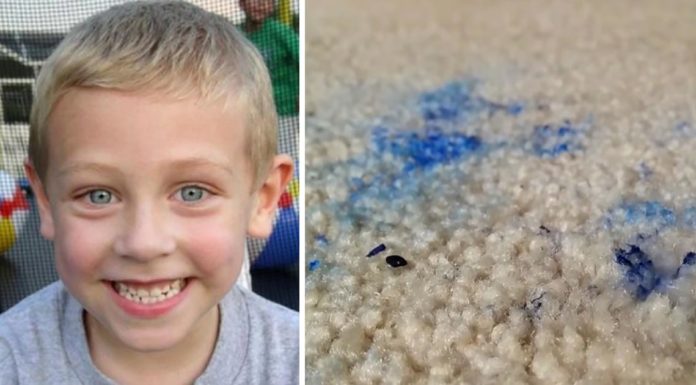 6-yr-old boy dies and leaves blue stain on carpet: years later, mom makes heartbreaking discovery