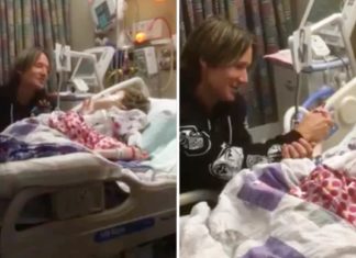 Hospital-bound Marissa English gets a musical surprise from Keith Urban