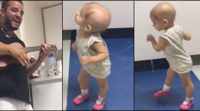 Doctor Singing To Sick Patients Realizes Baby Girl Is Following Him