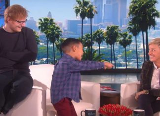 Boy Is Surprised By Ed Sheeran While Singing