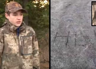 Father And Son Go Cold Seeing Word ‘Help’ Scrawled In Dirt