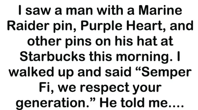 A Man posted this online after he approached a Marine veteran he did not know