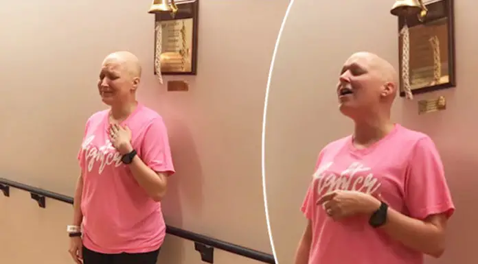 Woman Sings ‘Amazing Grace’ to Celebrate Her Last Chemo
