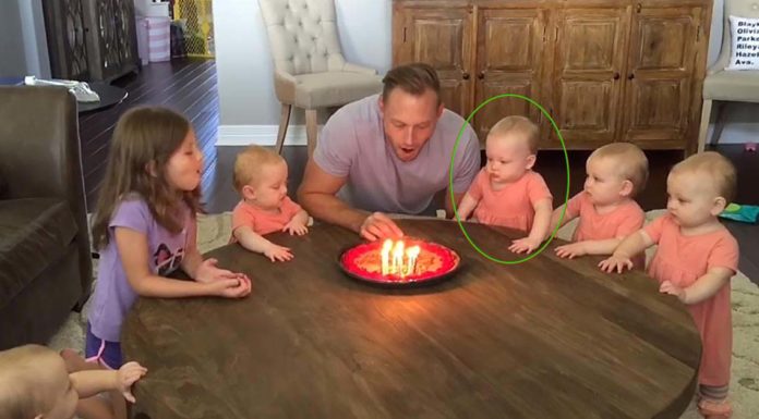 Girls Have Priceless Reaction When Dad Blows Out The Candles