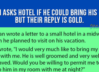 Man Asks Hotel If He Could Bring His Pet. But Their Reply Is Gold
