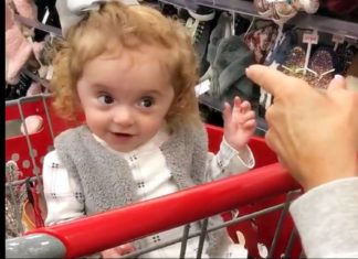 Sassy Little One Chatting With Grandma