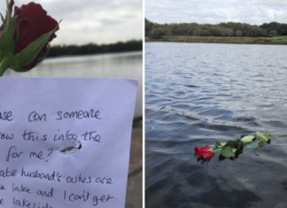 Widow’s Wish Fulfilled After Leaving a Single Rose and Heartbreaking Note on Lakeside Gate