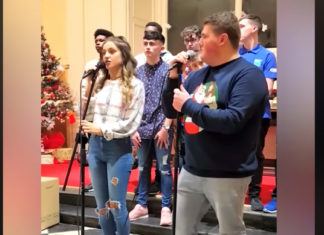 Girl sings Lady Gaga song and stuns her partner