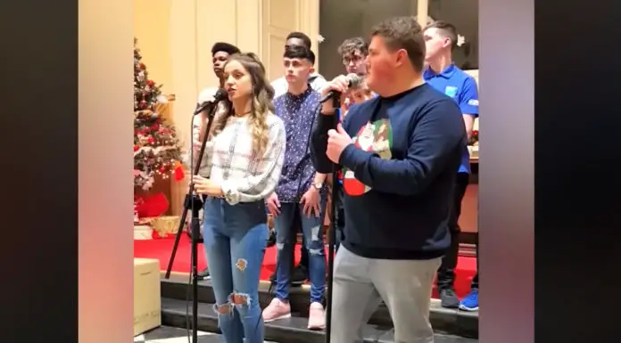 Girl sings Lady Gaga song and stuns her partner