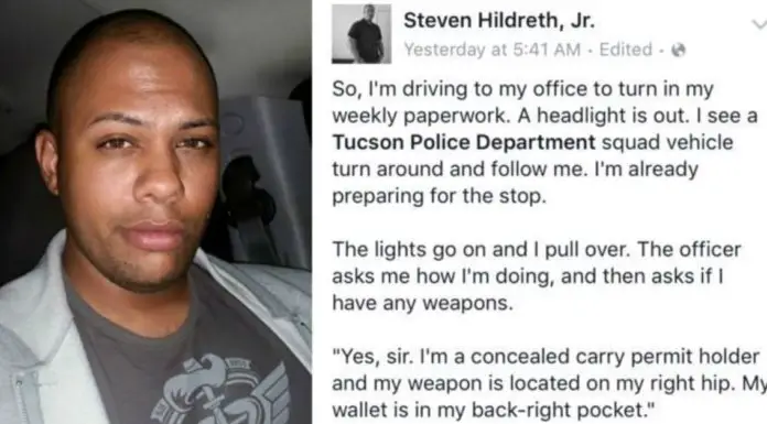 Man gets stopped by police and his Facebook post about the treatment he received goes viral