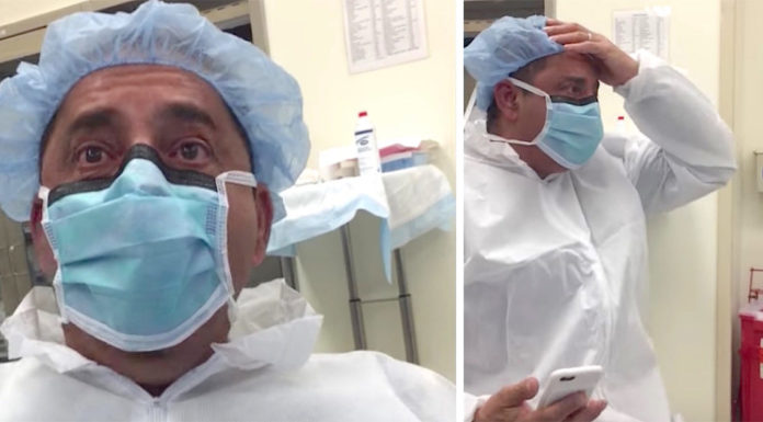 Dad screams after wife’s labor takes unexpected turn
