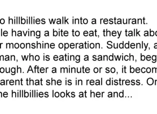 2 Hillbillies observed woman choking on her food — here’s their reaction