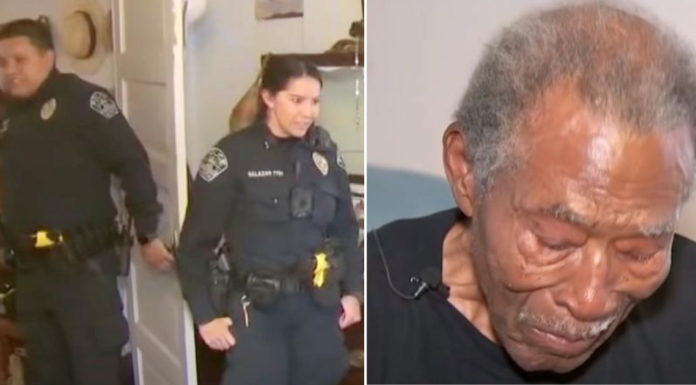 Police officers discover danger inside 92-year-old veteran’s home and go above and beyond their job to help him