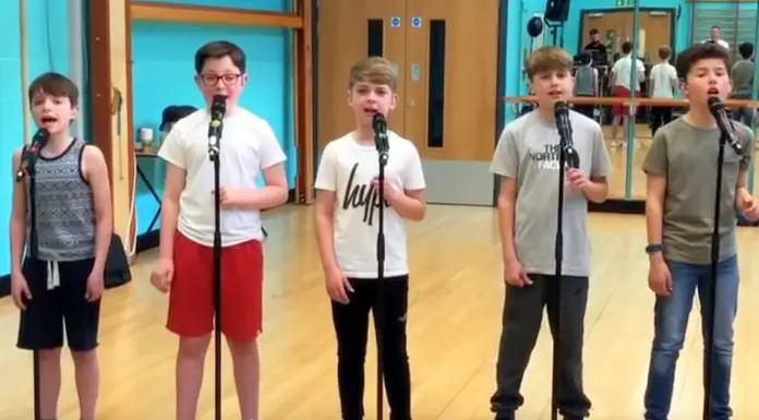 Five boys perform impressive cover from The Greatest Showman