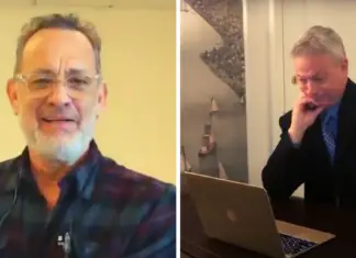 Gary Sinise gets emotional watching touching tribute from Tom Hanks and other celebs for his humanitarian work