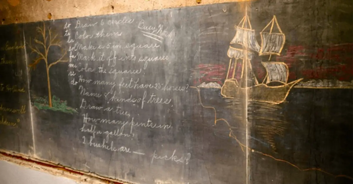 School stumbles upon chalkboards from 1917 during renovation, perfectly
