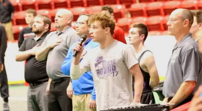 High school junior saves the day when he steps up and sings the National Anthem at sporting event