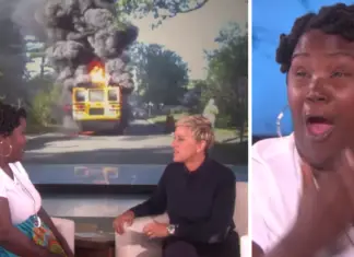 Mom saves 20 kids from burning bus, then Ellen refuses to accept that she lives paycheck-to-paycheck