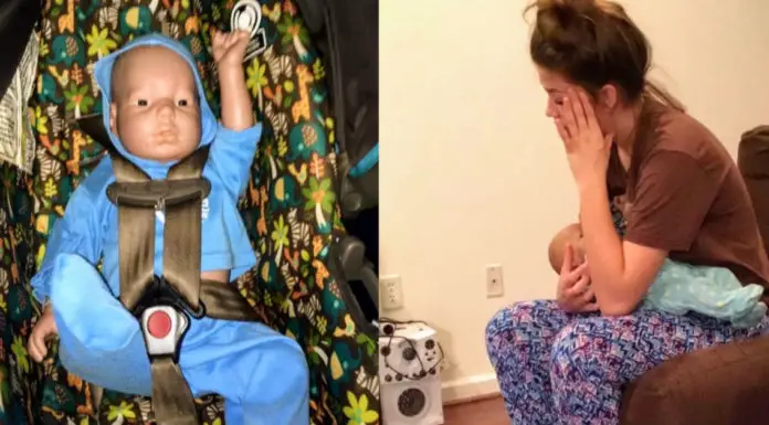 Mom loses it when teen brings home fake baby from school