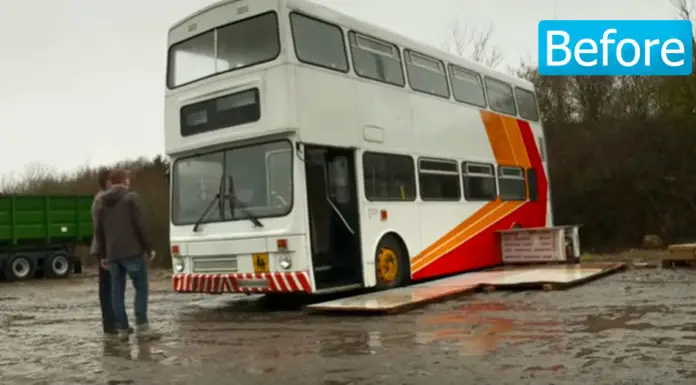 Single dad buys an old bus and converts it into a gorgeous home for him and his daughter