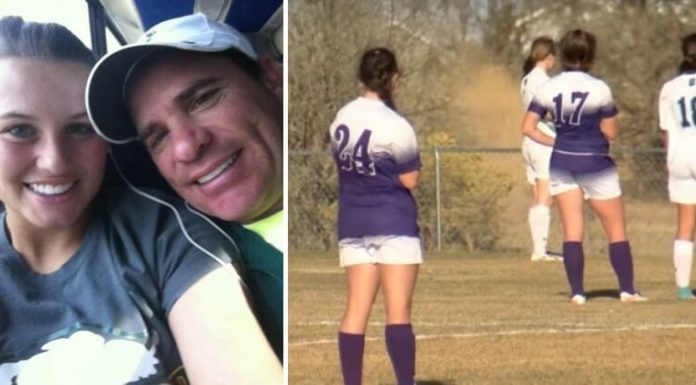 Soccer girls freeze during game as everyone hears unmistakable sound