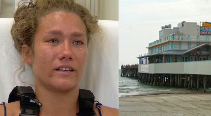 Hero waitress recovering after leaping off pier to save little boy