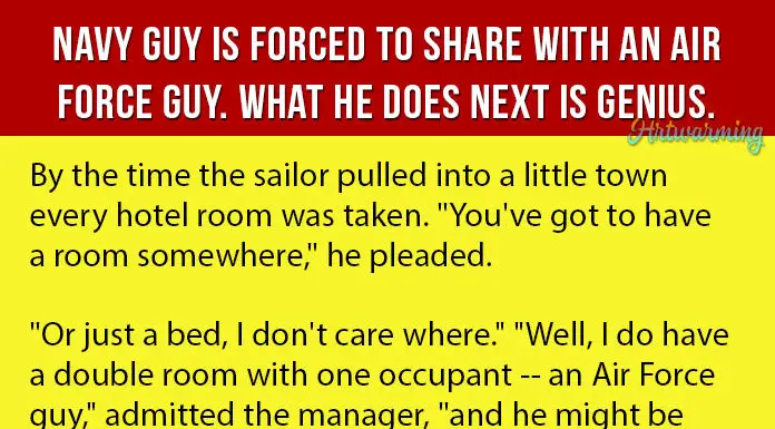 Marine Is Forced To Share a Room With a Snoring Air Force Guy. What He Does Next Is Genius.